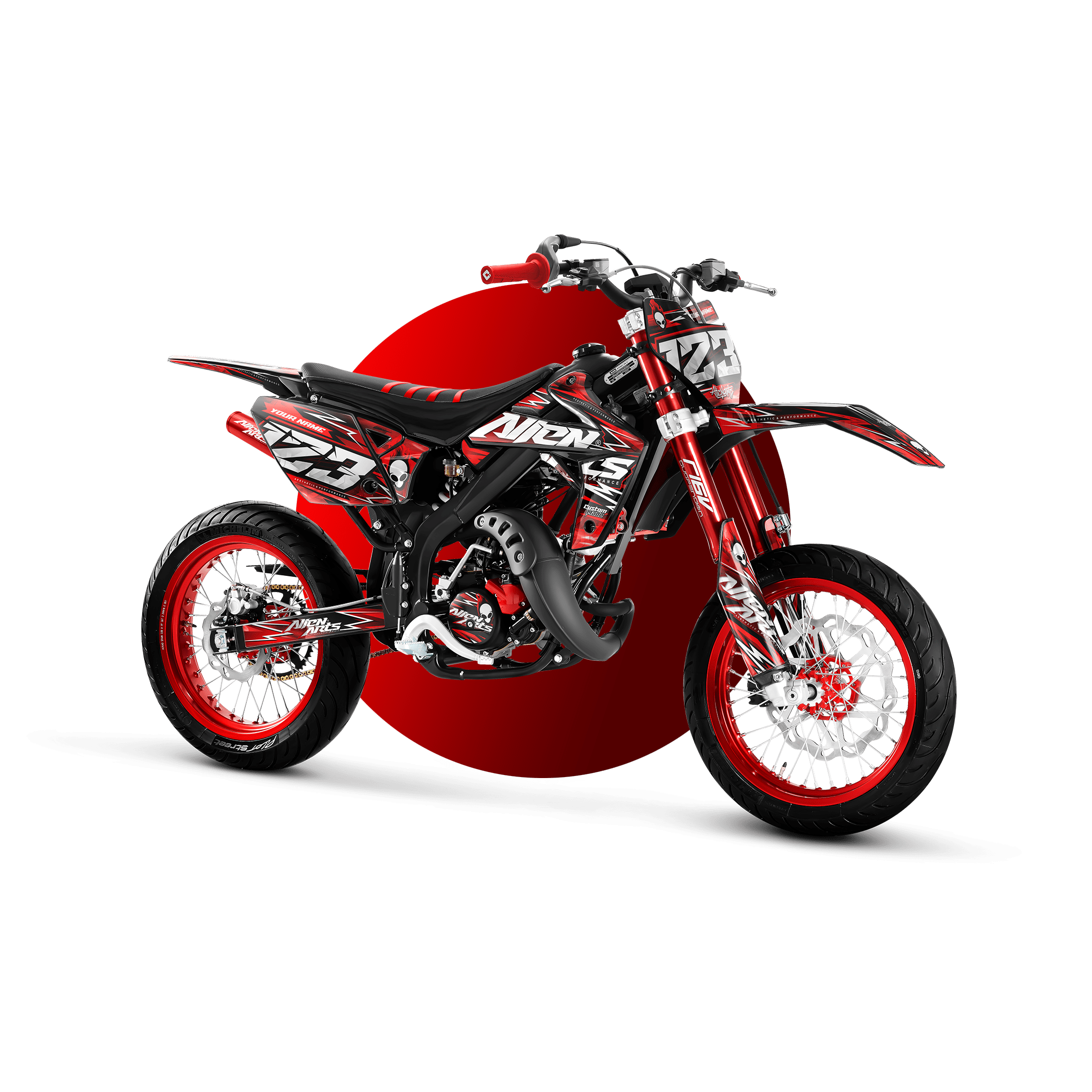 50cc Motorcycle Graphic | Custom-made